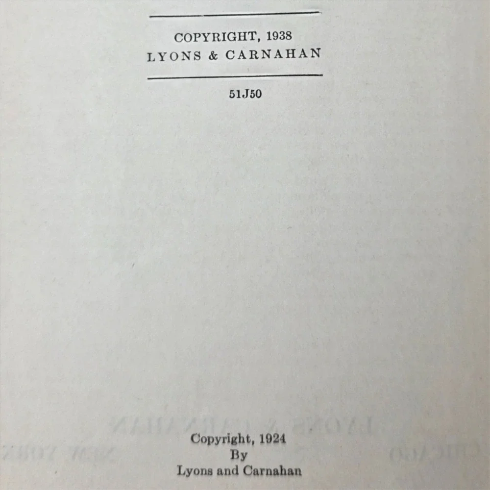 New Business Speller Book Lyons and Carnahan Green Vintage 1938 Hardcover